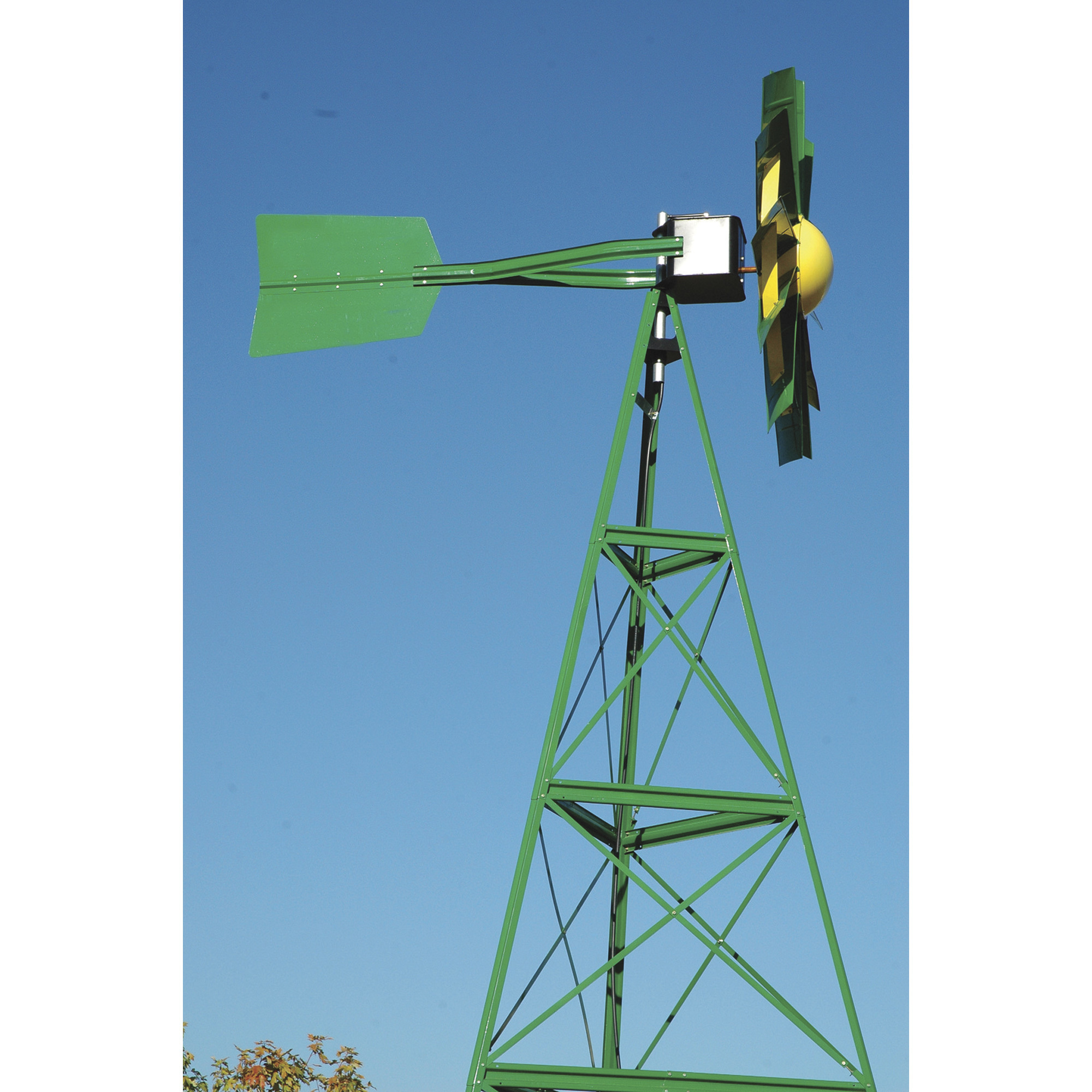 Outdoor Water Solutions Windmill Aerator, 20Ft., Green & Yellow, Model# PCW0130